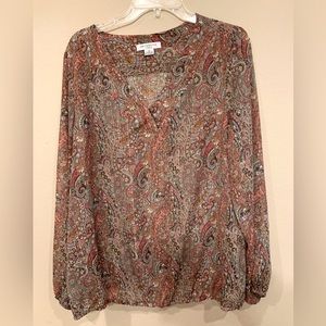 Long sleeve blouse